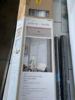 Faux wood blinds