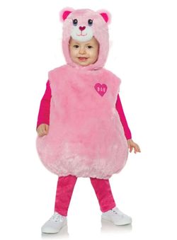 Build-A-Bear Pink Cuddles Teddy Bear Costume Toddler 18-24 Months New