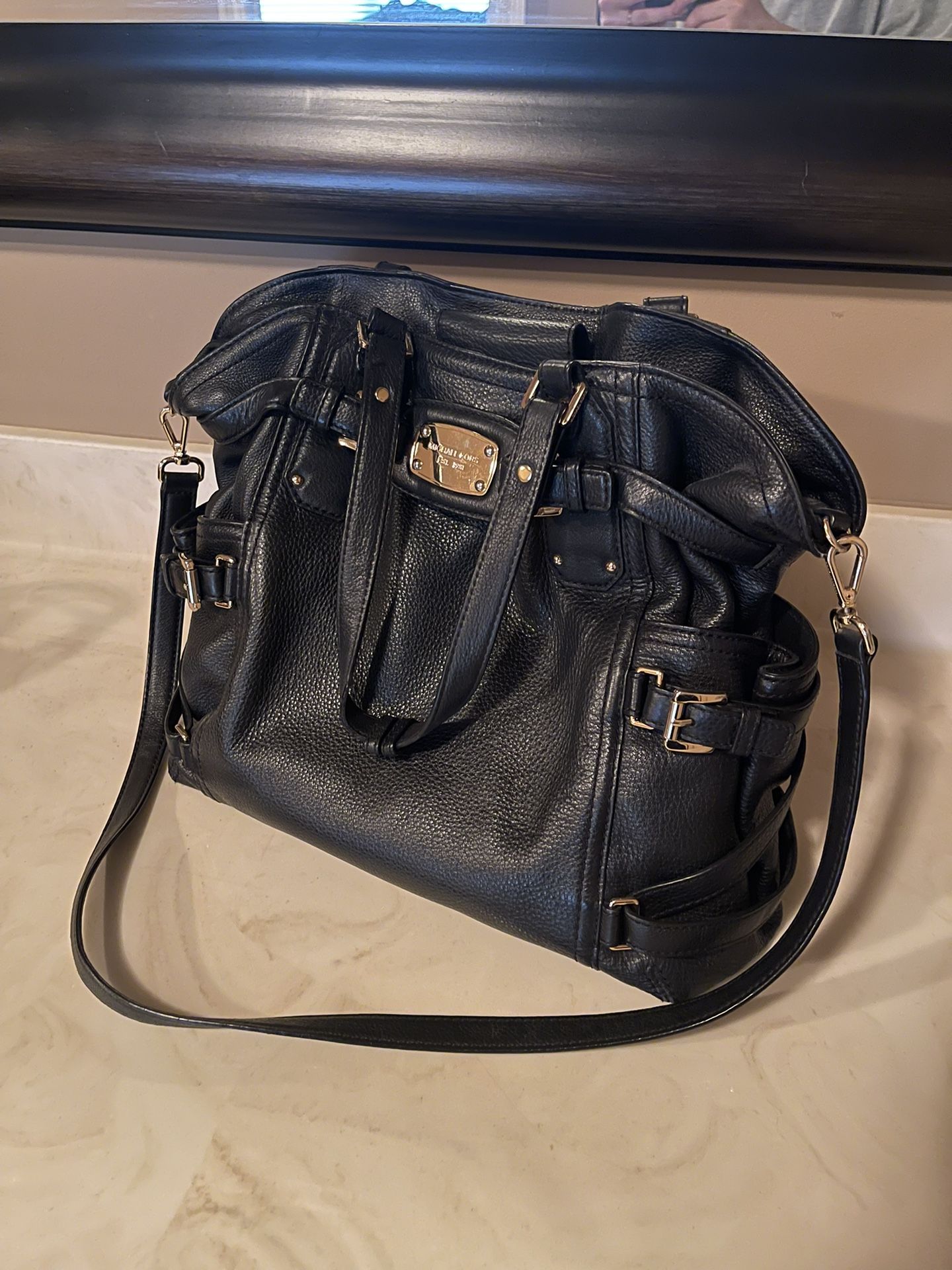 Michael Kors Leather Top Handle Bag