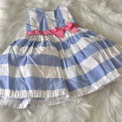 Carter’s Striped Blue Summer Baby Dress *18 Months 
