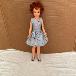 Vintage 1977 Ideal Doll 18” Red Hair And Blue Eyes 