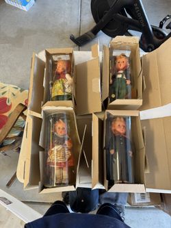 Lot of 4 Vintage Goebel M.J. Hummel 12 Inch Dolls New In Original Packaging West Germany