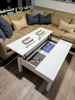 IKEA Morpho-Change White Coffee Table  with Storage
