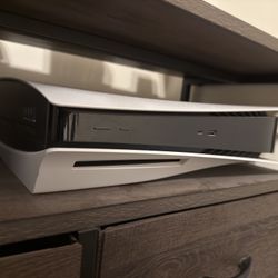 PS5 Disc Version Bundle with 2 Controllers, Charging Base And  2 Games