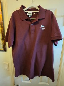 Lacoste polo shirt size XL maroon