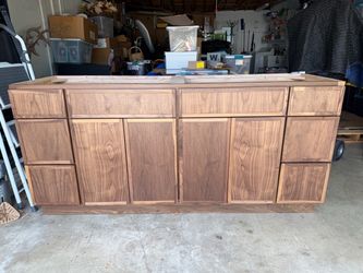 72 inch Walnut Vanity
