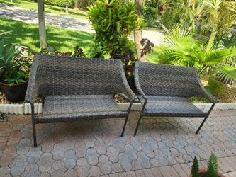 Wicker Outdoor Loveseat