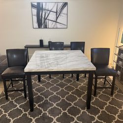 Dining Table And 4 Chairs $500 (Dimensions Read Below)