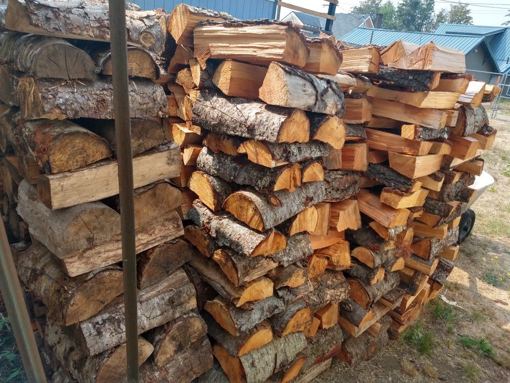 Seasoned fir firewood