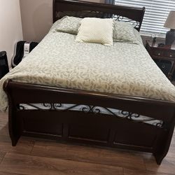 Queen Bed ( Frame, Mattress And Base Mattress)