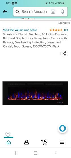 Armanni 60R (EF60R) Electric Fireplace