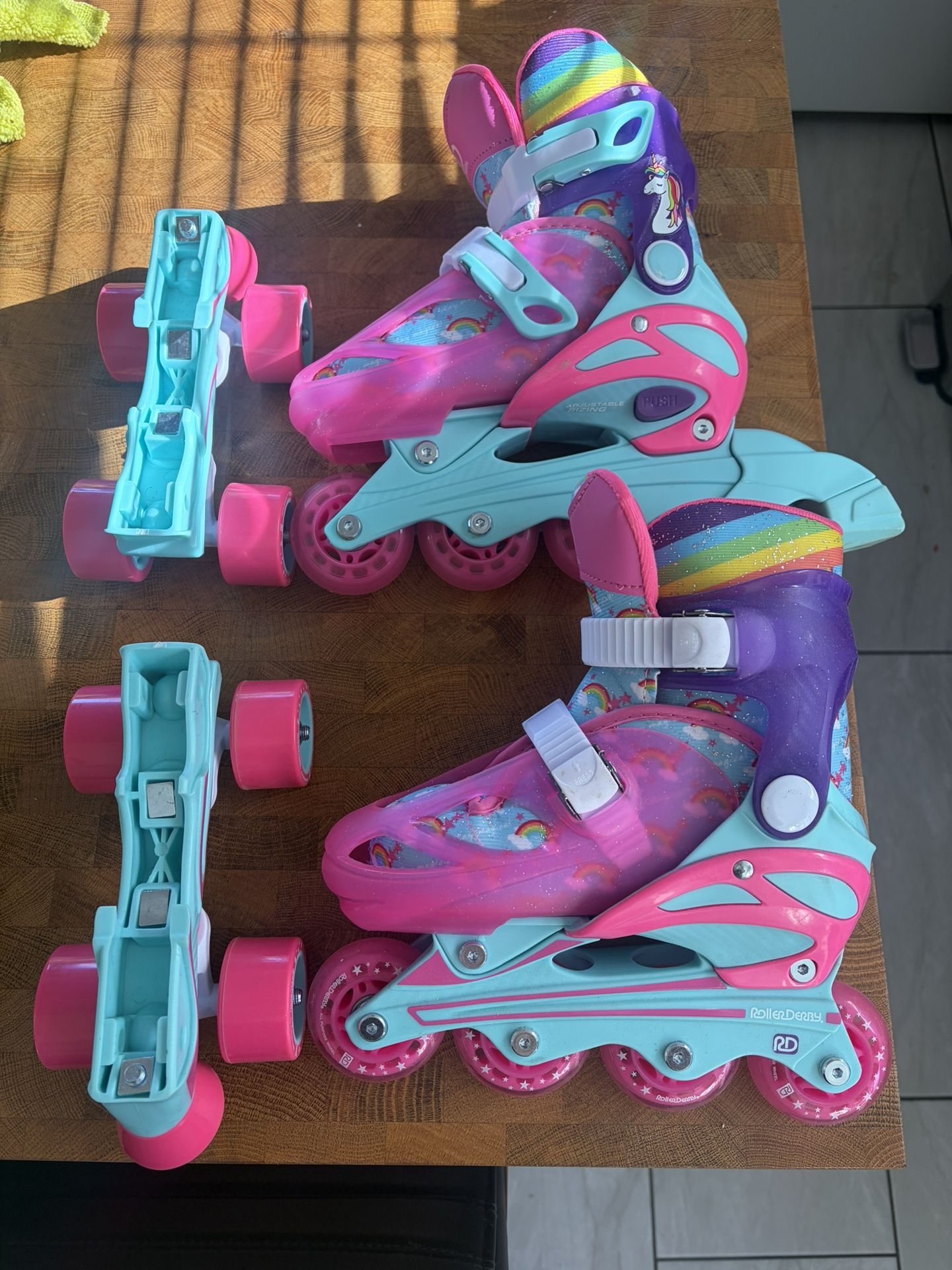 Roller Derby Skates & Roller Blades 2 In 1