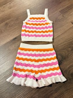 Toddler knit shorts set - FINAL SALE - SOLD AS IS