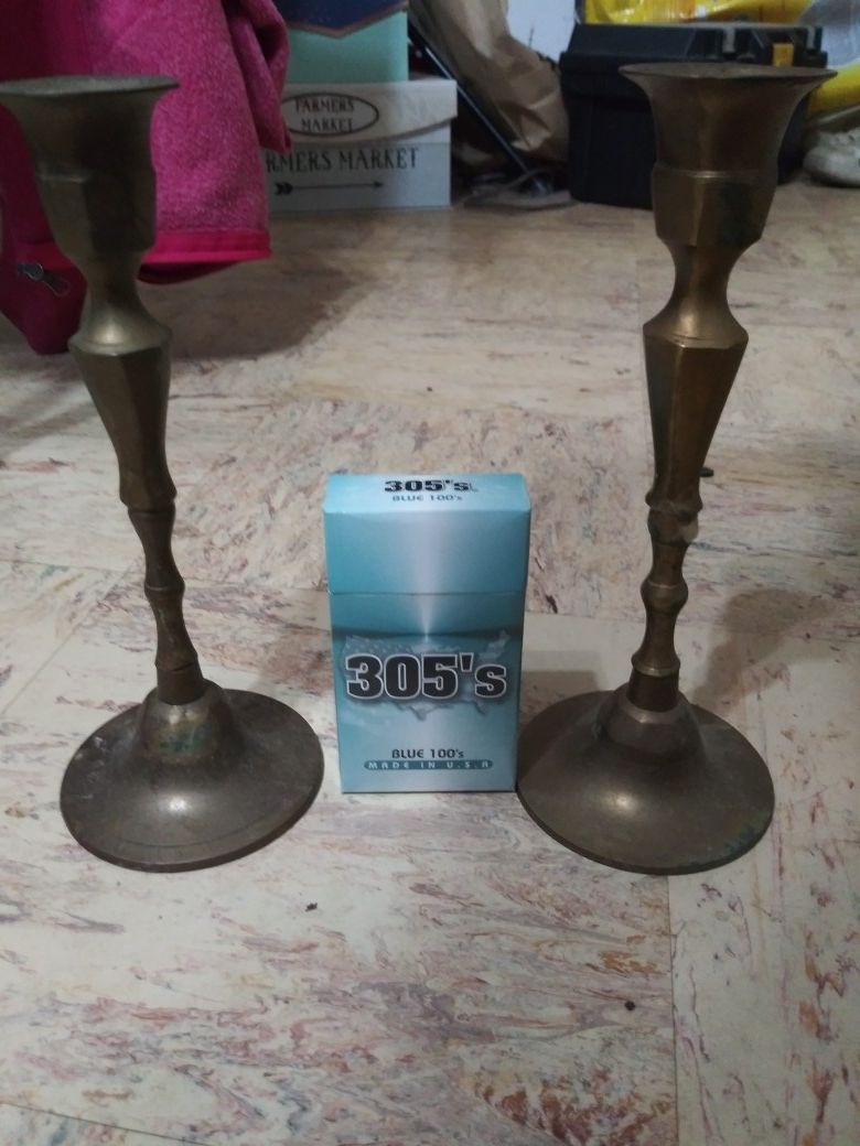 India brass candle sitcks