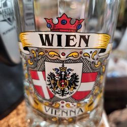 Wein Vienna Glass Beer Mug