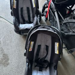 Baby Trend Sit To Stand Double Stroller Set 