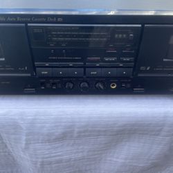 TEAC W – 525R double auto reverse cassette deck Dolby HX pro  HeadRoom extension system