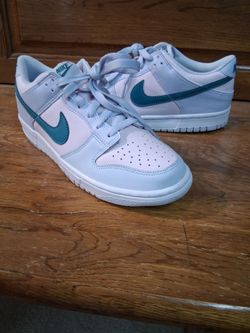 Nike Dunk Low White Teal Sneakers