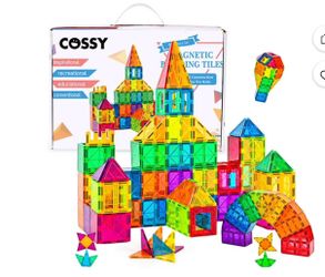 Cossy 72Pcs Magnet Tiles Magnetic 3D Building Blocks