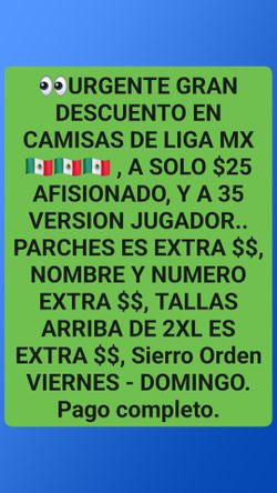 Grande Descuento Camisas Liga MX
