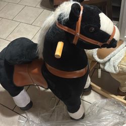 Toy horses, you can ride for children