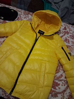 Yellow Guess puffer