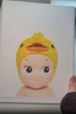 custom sonny angel bedazzled canvas