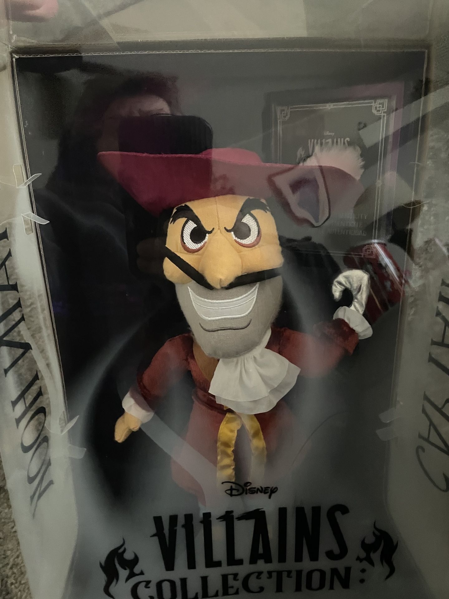 Disney Villains Collection: Captain Hook Plush 13-inch Collectible Plush Doll