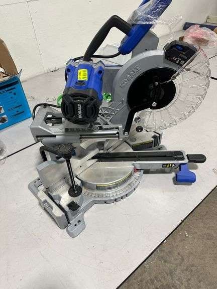 Kobalt 10in 15bamp. Double BEVEL Compound Sliding Miter Saw