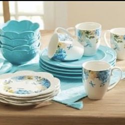 Princess House Marbella Aqua 16 piece