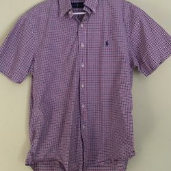 Ralph Lauren Polo Men’s Plaid Short Sleeve Button Shirt Size L