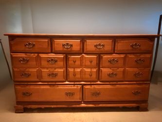 Complete Vintage Solid Maple 5-Piece Full Size Bedroom Set by Ballman-Cummings