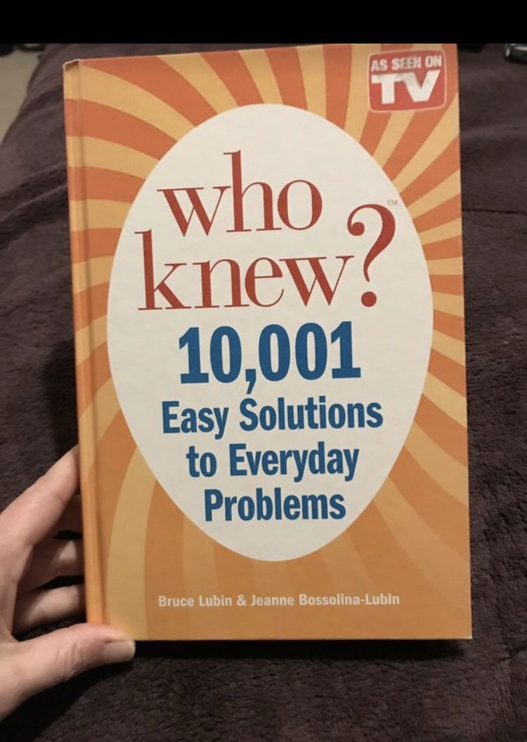 Who Knew? 10,001 Easy Solutions to Everyday Problems Book