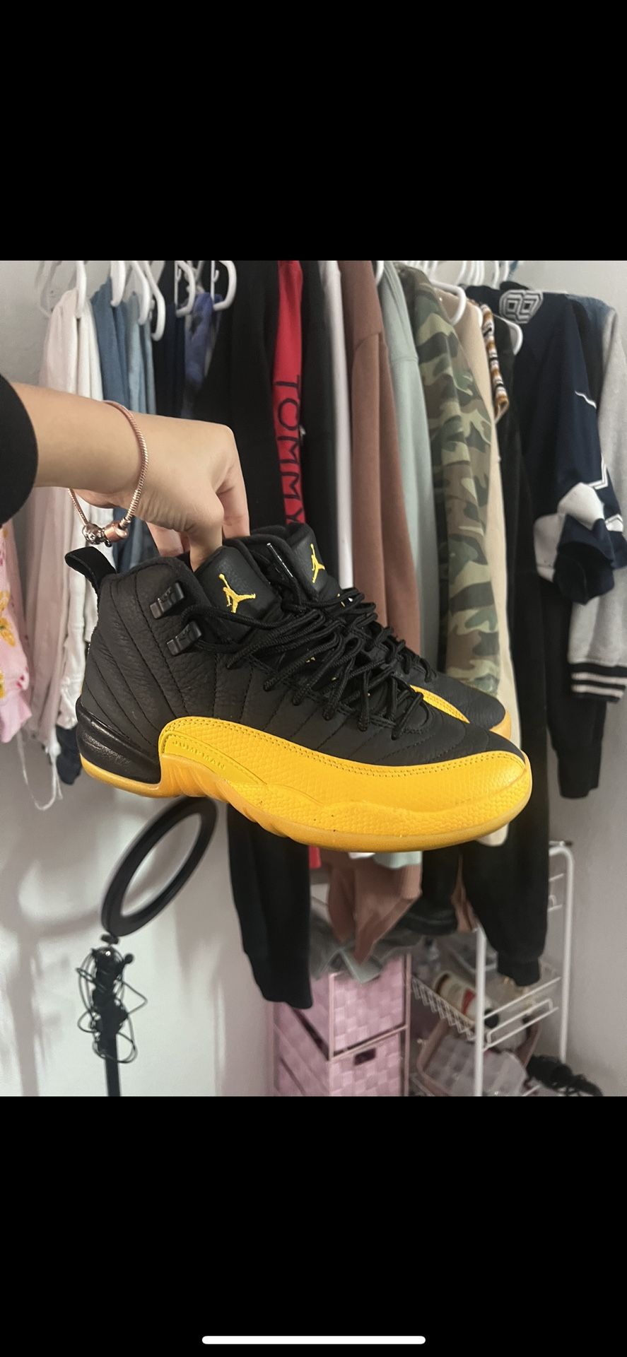 Jordan Black University Gold 12s 