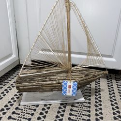 Wooden Sailboat 