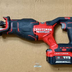 Craftsman Reciprocating Saw &  6.0ah Battery