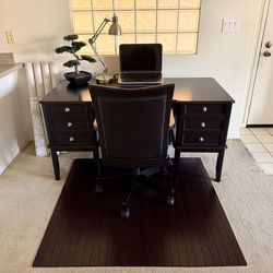 Executive Desk, Chair, and Mat