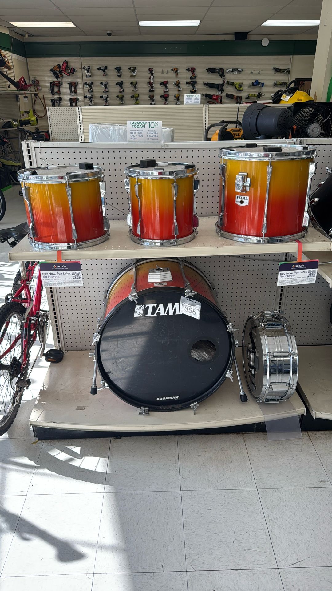 TAMA Sunset Drum Set