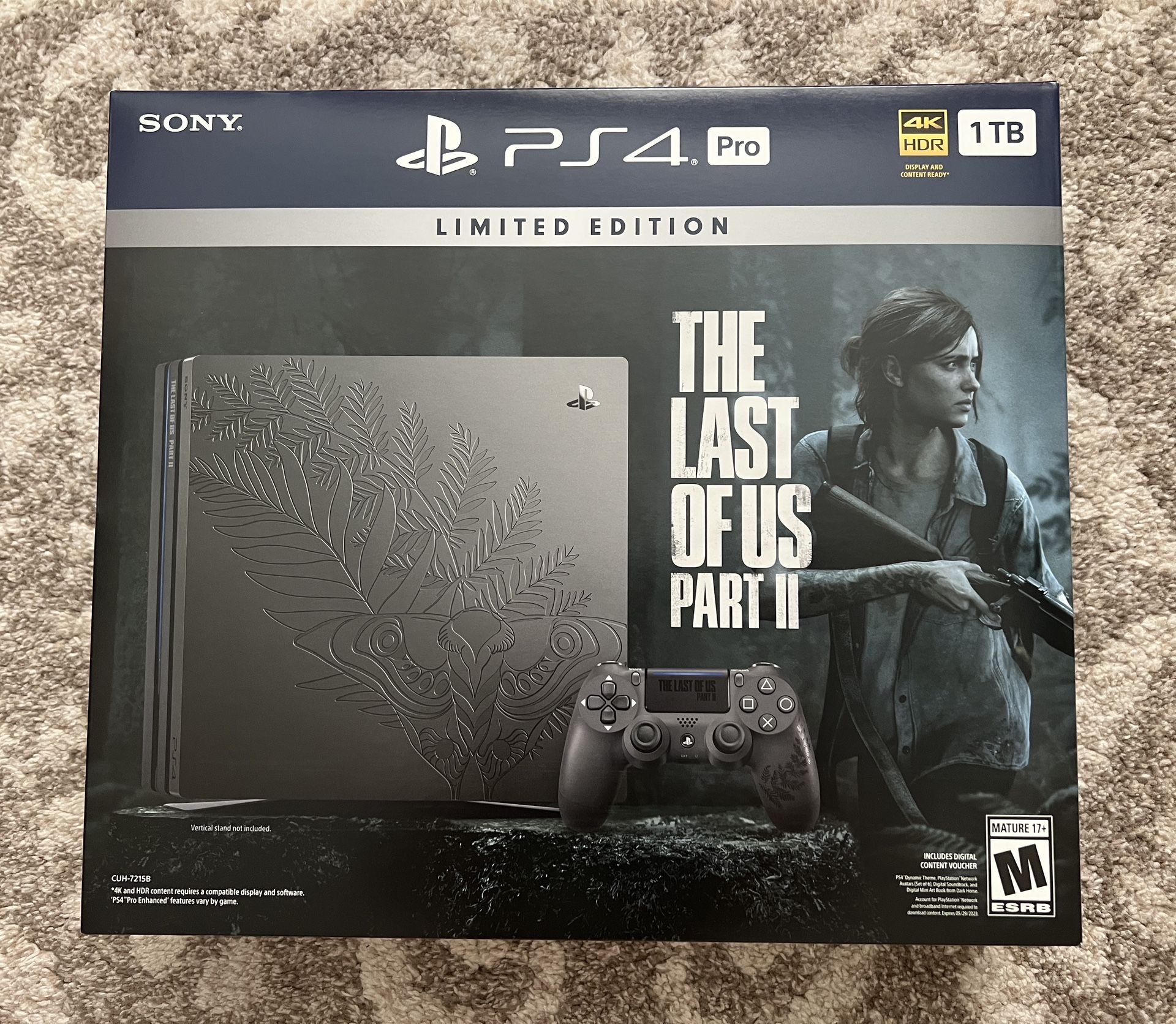 playstation 4 pro console the last of us 2 limited edition
