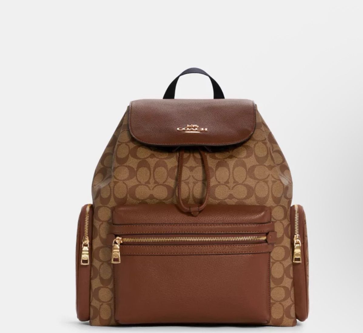 Coach Brown Leather Diaper Backpack