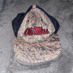 Ole Miss Rebels Realtree Camo Hat Cap Strapback OSFM Adults Embroidered