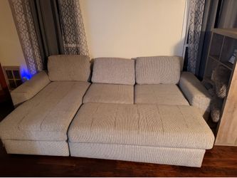 Gray sectional couch