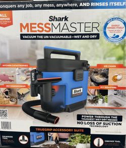 Shark MessMaster Portable Wet and Dry Vacuum for Home, Shop, Garage, 1 Gallon, Corded
