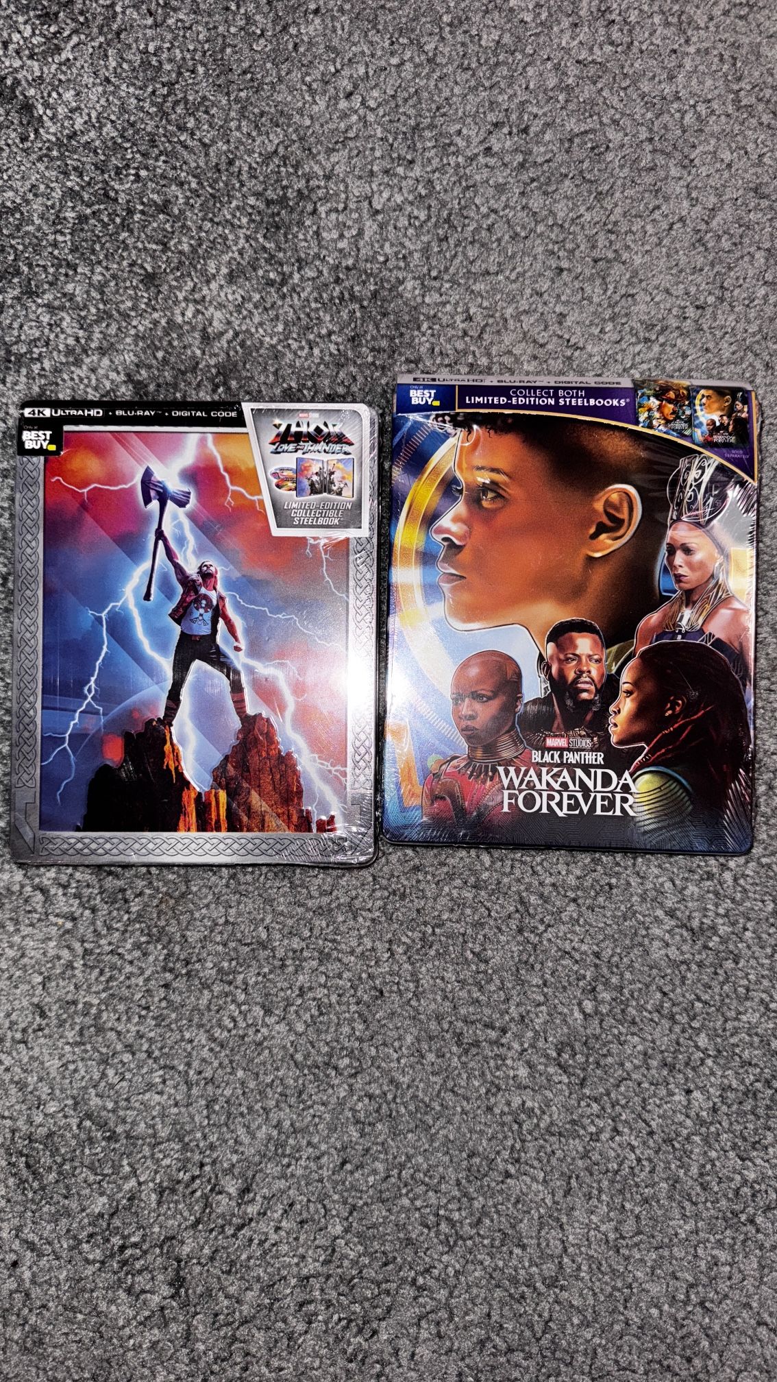 Thor 4 And Black Panther 2 4k Steelbooks SEALED