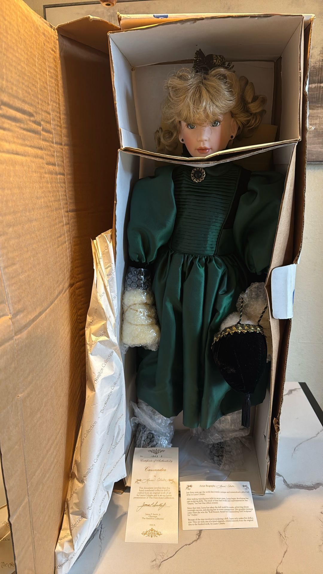 Cassandra Porcelain Doll 