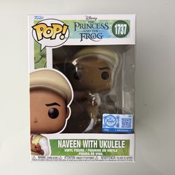 Funko Pop Disney, the Princess and the frog Naveen with ukulele specialty series