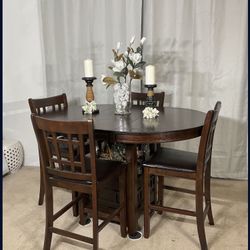 High Table With Extension, Display Base & 4 Chairs 
