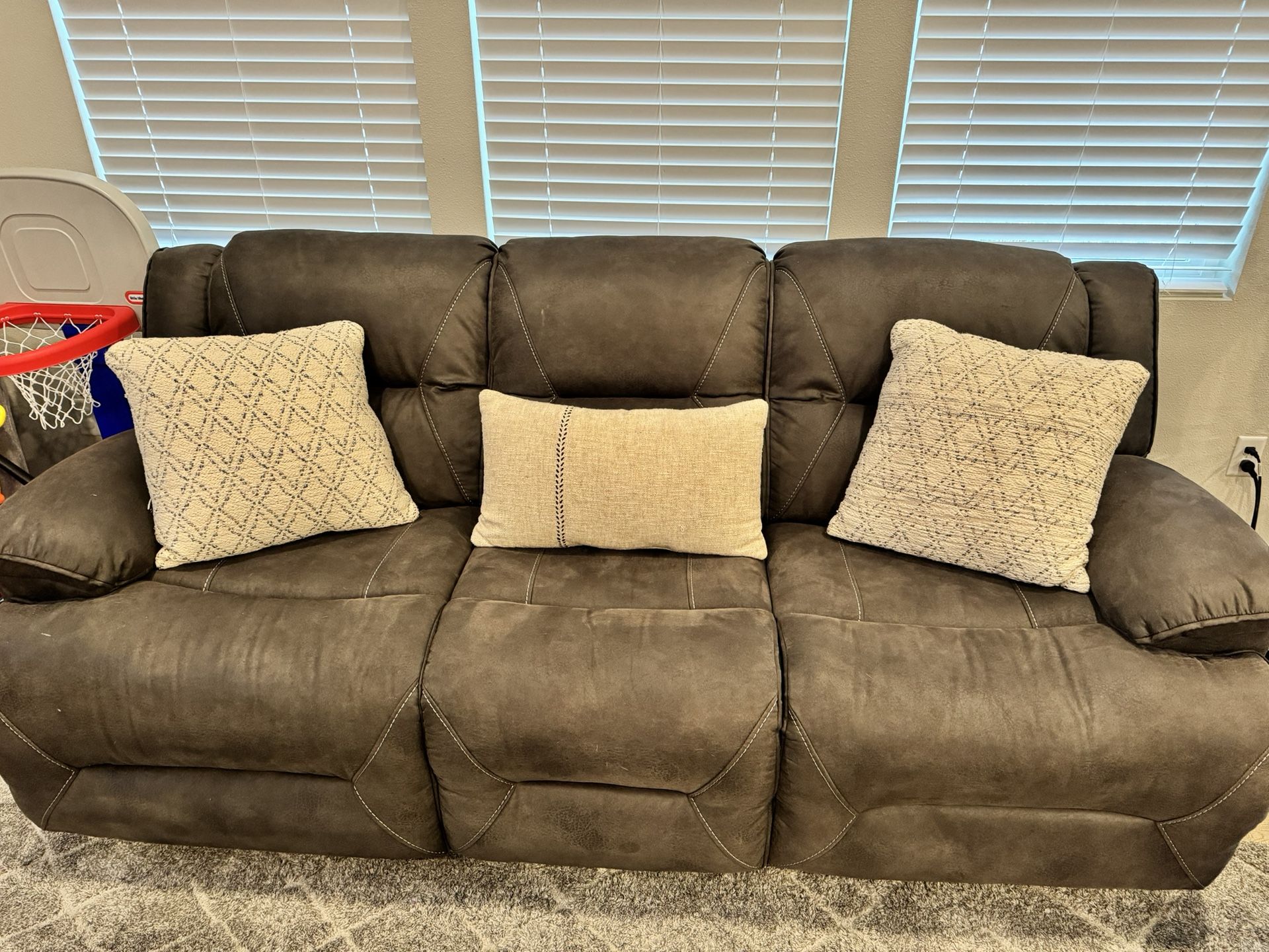 Couch Recliner Set