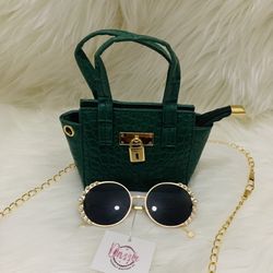 Crossbody Bag And Sunglass For Girl 