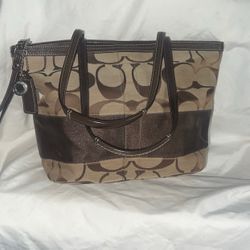 Coach Signature Hobo Purse